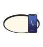Nordlux Oja Smart 60 Plafonnier Métal Noir 30W 3500lm - 827-865 Variable Blanc | 600mm - Wifi et Bleutooth Dimmable