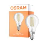 Osram Parathom Classic LED E14 Boule Filament Claire 4W 470lm - 827 Blanc Très Chaud | Relax and Active - Équivalent 40W