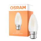 Osram LED B22D Bougie Filament Dépolie 4W 470lm - 827 Blanc Très Chaud | Équivalent 40W