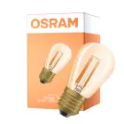 Osram Vintage 1906 LED E27 Edison Filament Dorée 4.8W 360lm - 822 Blanc Très Chaud | Dimmable - Équivalent 40W