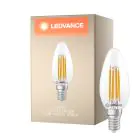Ledvance Classic LED E14 Bougie Filament Claire 3.4W 470lm - 827 Blanc Très Chaud | Dimmable - Équivalent 40W