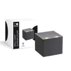 D'Lite Applique Murale Elingen Solar Noir Up & Down - 830 Blanc Chaud | IP54