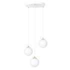 Emibig Suspension Luminaire Royal Acier Blanc | Convient pour 3x E14 - Max 10W