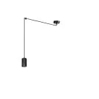 Emibig Suspension Luminaire Traker Acier Noir | Convient pour 1x GU10 - Max 10W