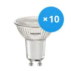 Lot 10x Noxion PerfectColor Spot LED GU10 PAR16 3W 230lm 60D - 927 Blanc Très Chaud | Meilleur rendu des couleurs - Dimmable - Équivalent 35W