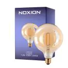 Noxion Lucent LED E27 Globe Filament Ambre 125mm 7.2W 630lm - 822 Blanc Très Chaud | Équivalent 60W