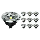 Lot 10x Noxion Lucent Spot LED GU10 AR111 15W 850lm 40D - 930 Blanc Chaud | Meilleur rendu des couleurs - Dimmable - Équivalent 100W