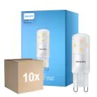 Lot 10x Philips CorePro LED Capsule G9 Dépolie 2.7W 300lm - 827 Blanc Très Chaud | Dimmable - Équivalent 25W