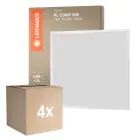Lot 4x Ledvance Panneau LED Compact Aluminium Blanc 33W 3630lm - 830 Blanc Chaud | 60x60cm