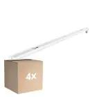 Lot 4x Noxion Réglette Click V2 LED T8 | Convient pour 1x 60cm Tube LED