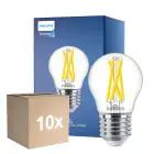 Lot 10x Philips MASTER LED E27 Boule Filament Claire 5.9W 806lm - 922-927 Dim To Warm | Meilleur Rendu Des Couleurs - Dimmable - Équivalent 60W