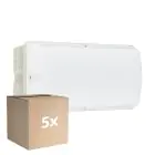 Lot 5x Philips LED Sécurité Ledinaire WL055V Blanc 6W 600lm - 830 Blanc Chaud | 374x150mm - IP65 - Détecteur De Mouvement