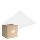 Lot 4x Ledvance Panneau LED Comfort Aluminium Blanc 33W 4320lm - 840 Blanc Froid | 62.5x62.5cm - UGR < 19