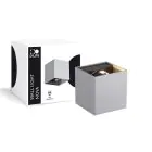 D'Lite Applique Murale Nova Aluminium Argent Up & Down 4.9W 480lm - 830 Blanc Chaud | IP54 - Angle de faisceau réglable