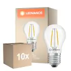 Lot 10x Ledvance Classic LED E27 Poire Filament Claire 1W 136lm - 827 Blanc Très Chaud | Équivalent 15W