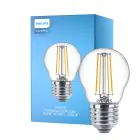 Philips Corepro LED Lustre E27 Boule Filament Claire 4.3W 470lm - 827 Blanc Très Chaud | Équivalent 40W