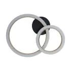 Eglo Plafonnier Calliera Acier Noir Dorée 12W 1500lm - 840 Blanc Froid | IP20 - Dimmable 