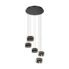 Eglo Suspension Luminaire Hortunas Acier Noir 5.8W 690lm - 830 Blanc Chaud | IP20 - Dimmable 