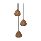 Ledvance Decor Papier Drop Plâtre/Acier Suspension Luminaire Beige | Convient pour 3X E27